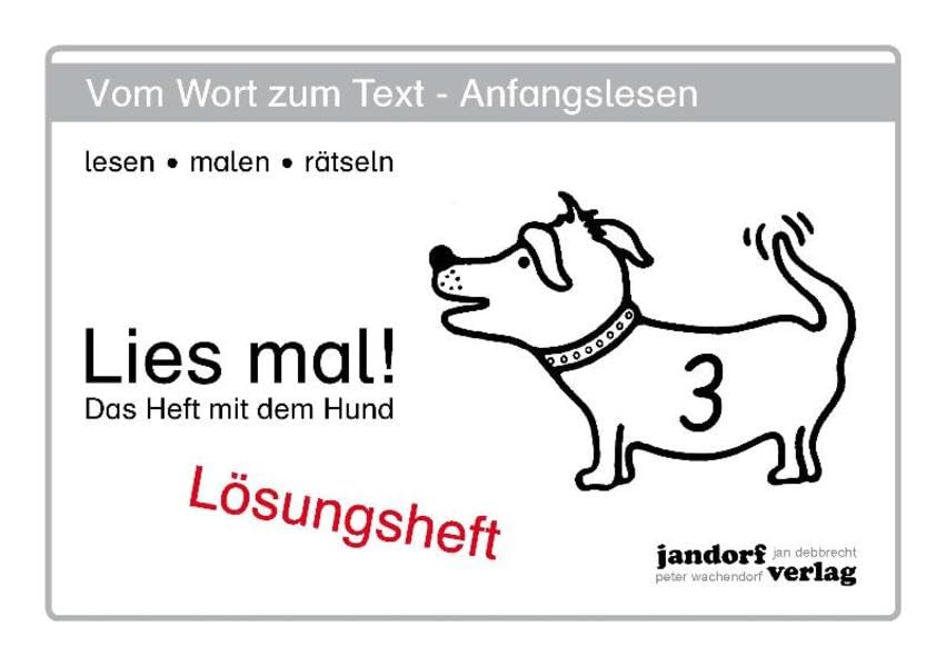Lies mal! Heft 3: Lösungsheft Study Guides