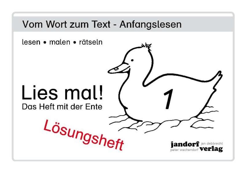 Lies mal! Heft 1: Lösungsheft Study Guides