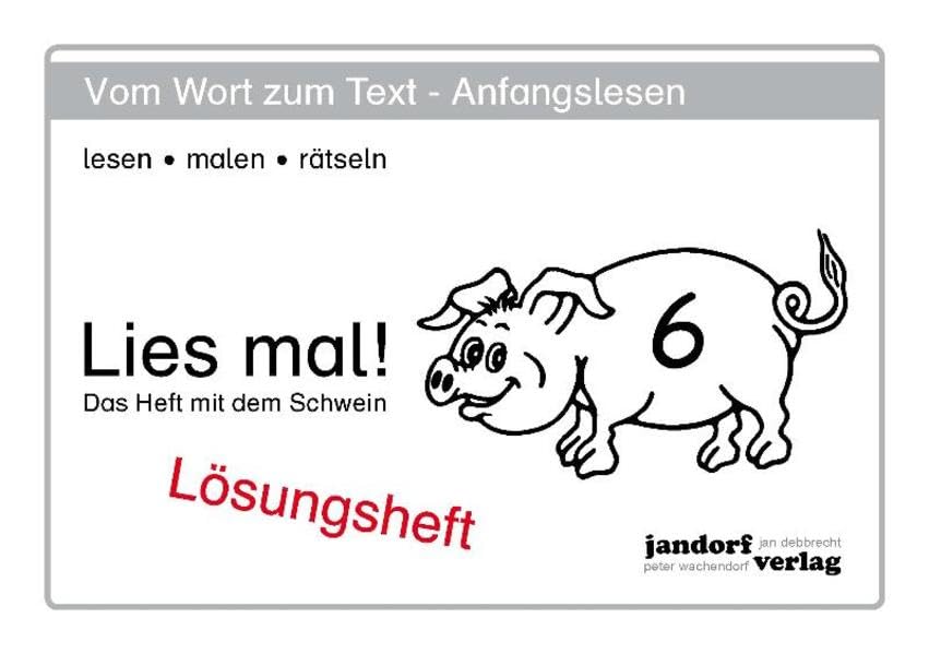 Lies mal! Heft 6: Lösungsheft Study Guides