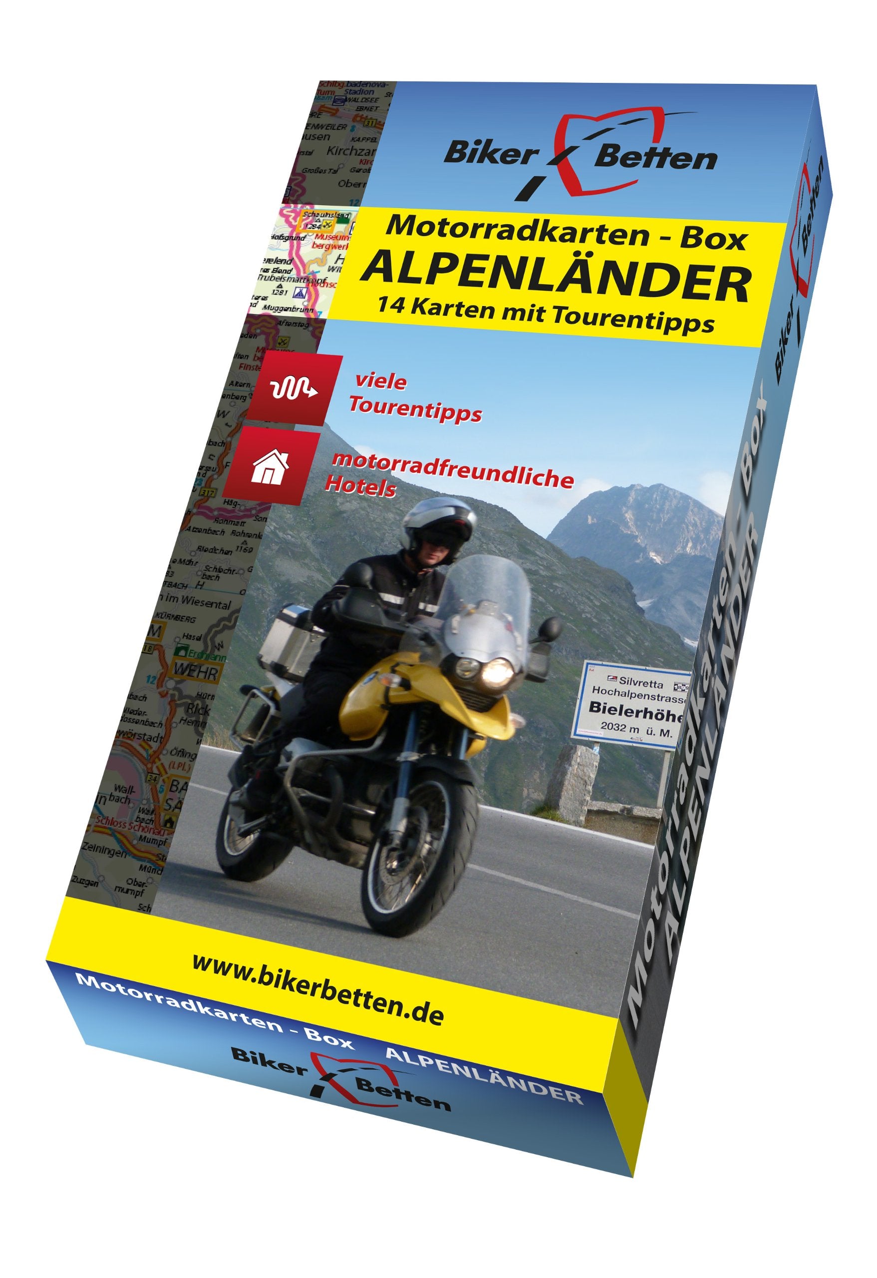 Motorradkarten-Box Alpenländer: 14 Tourenkarten für Motorrad-Reisende (Motorradkarten-Box: Tourenkarten für Motorradfahrer) Leisure, Home & Garden