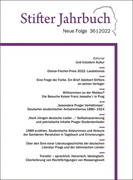 Stifter Jahrbuch. Neue Folge / Stifter Jahrbuch: Neue Folge, Band 36 (2022) Contemporary literature