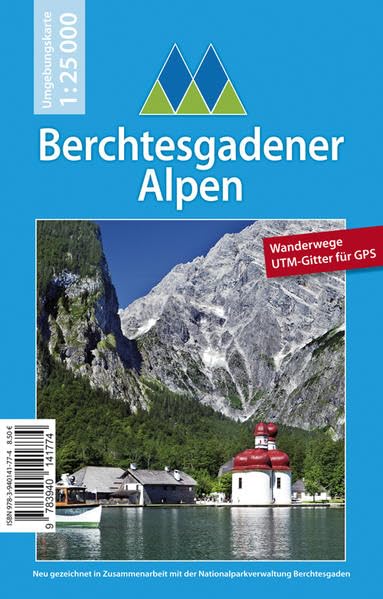 Berchtesgadener Alpen 1 : 25 000: Umgebungskarte mit Wanderwegen und UTM-Gitter , Nachfolger der Landkarte UK 25-1 (Nationalpark Berchtesgaden) vom Landesvermessungsamt Bayern Leisure, Home & Garden