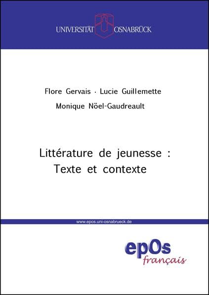 Littérature de jeunesse : Texte et contexte (Série littérature jeunesse) Contemporary literature