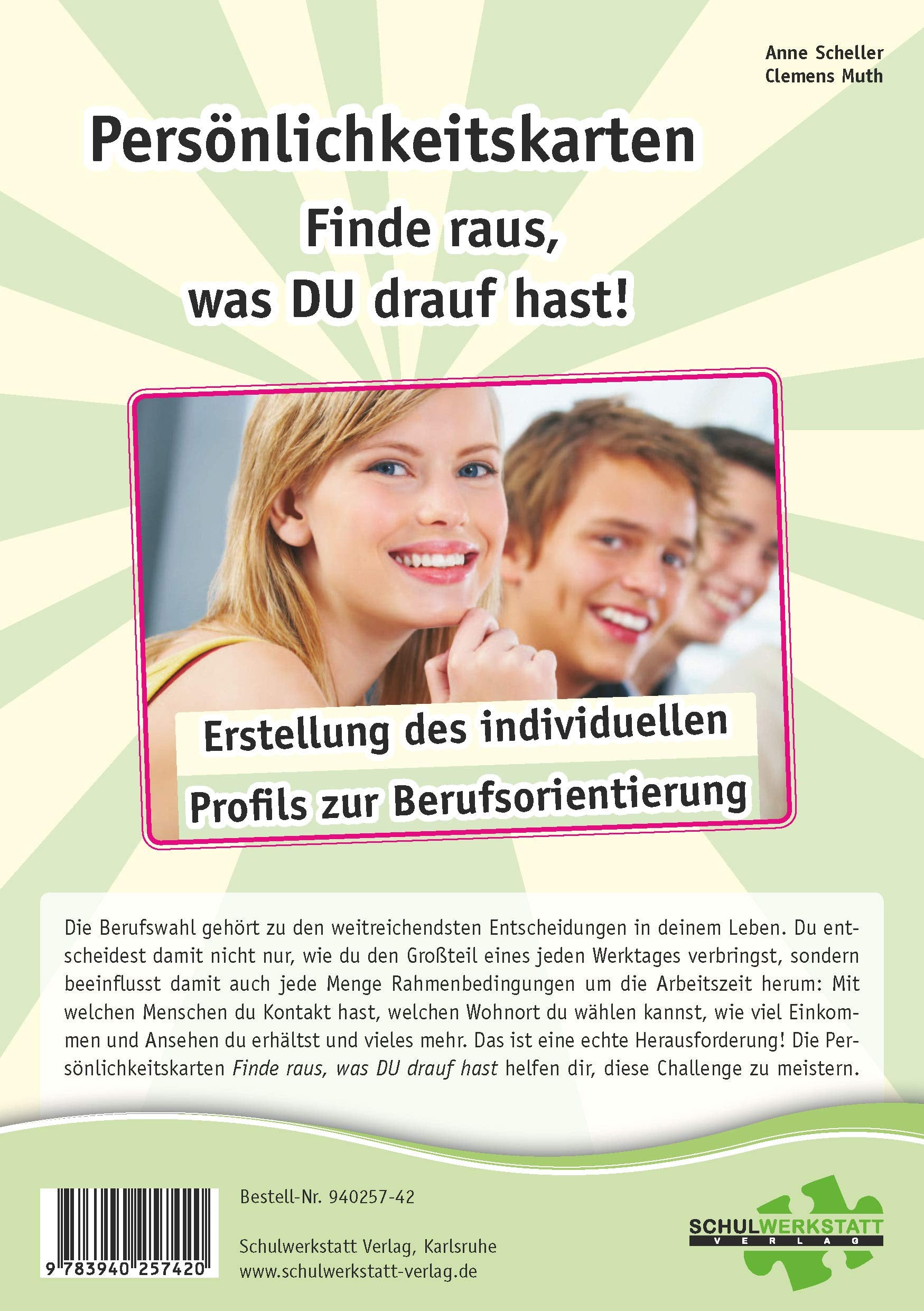 Persönlichkeitskarten "Finde raus, was DU drauf hast!": Erstellung des individuellen Profils zur Berufsorientierung Business, Finance & Career
