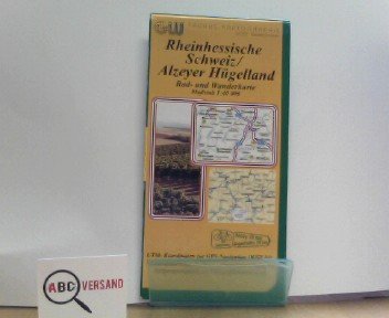 Rheinhessische Schweiz /Alzeyer Hügelland mit Rettungspunkten: Rad- und Wanderkarte 1:40000 Geology & Geography