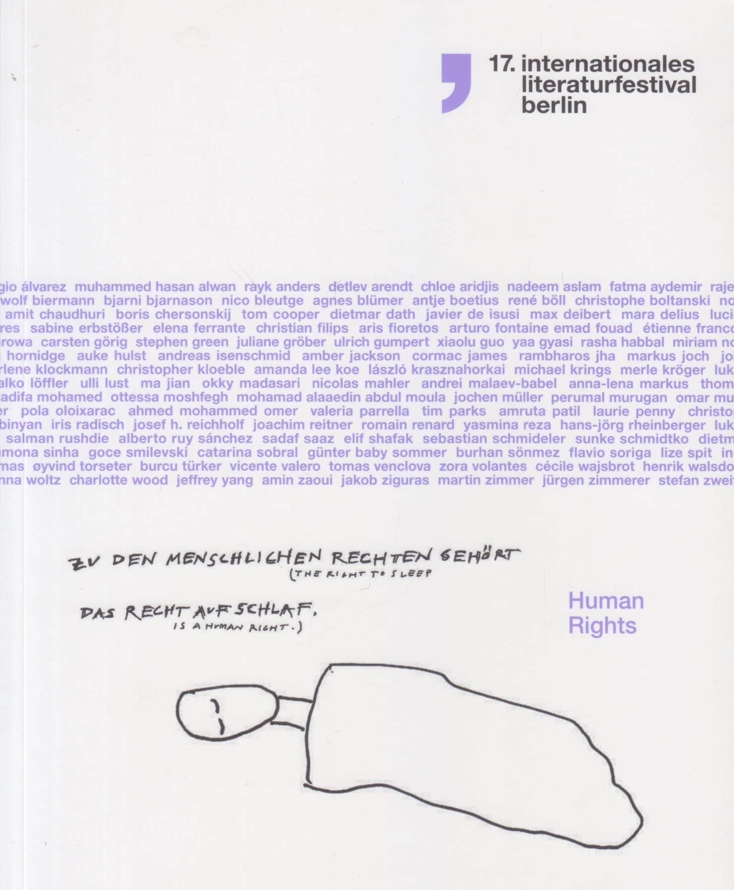 Human Rights: 17. internationales literaturfestival berlin (internationales literaturfestival berlin: Katalog) Art & Literature Books