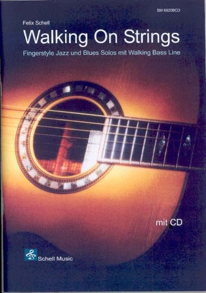 Walking On Strings (mit Audio CD), Fingerstyle Jazz-und Blues Solos mit Walking Bass Line book