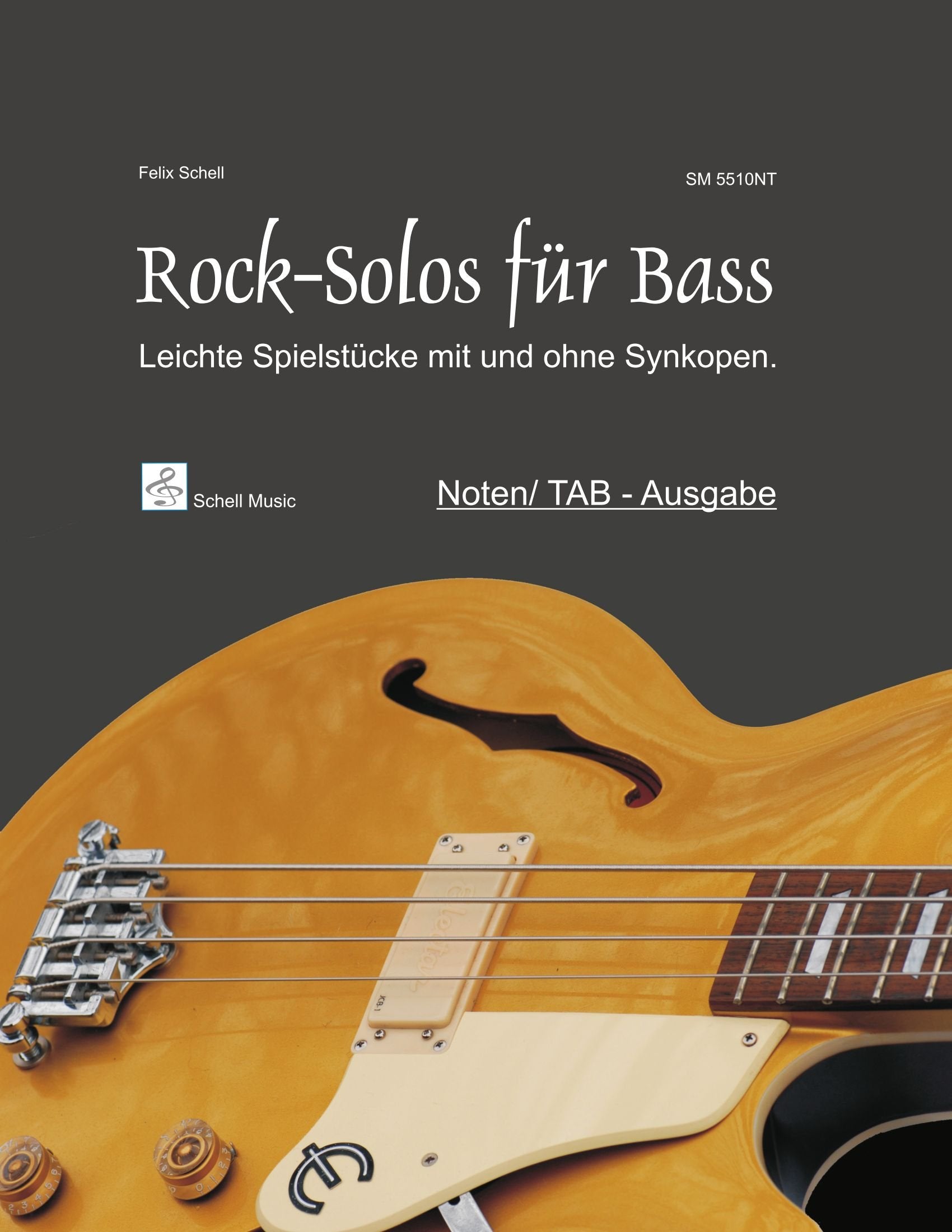 Rock Solos Bass-Noten/ TAB-Ausgabe. Leichte Spielstücke mit und ohne Synkopen. Sheet Music