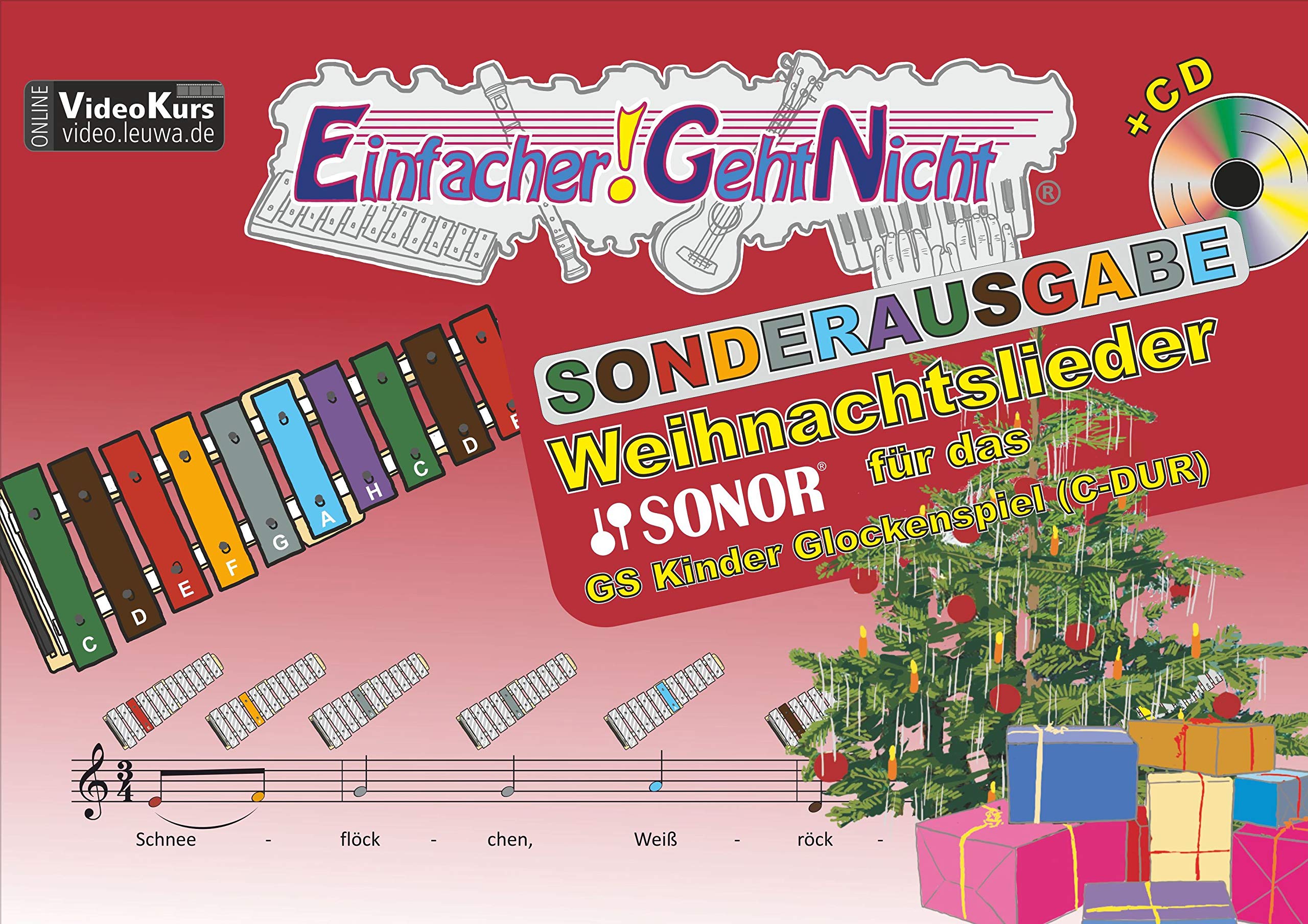Einfacher!-Geht-Nicht: Weihnachtslieder für das SONOR GS Kinder Glockenspiel (C-DUR) mit CD Art & Literature