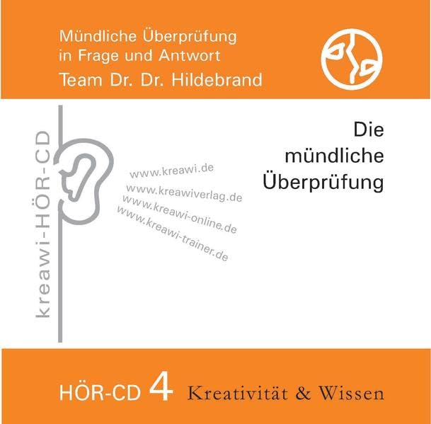 Hör-CD Mündliche Überprüfung 4.: Die Mündliche Überprüfung für Heilpraktiker in Frage und Antwort, Team Dr.Dr. Hildebrand Medicine