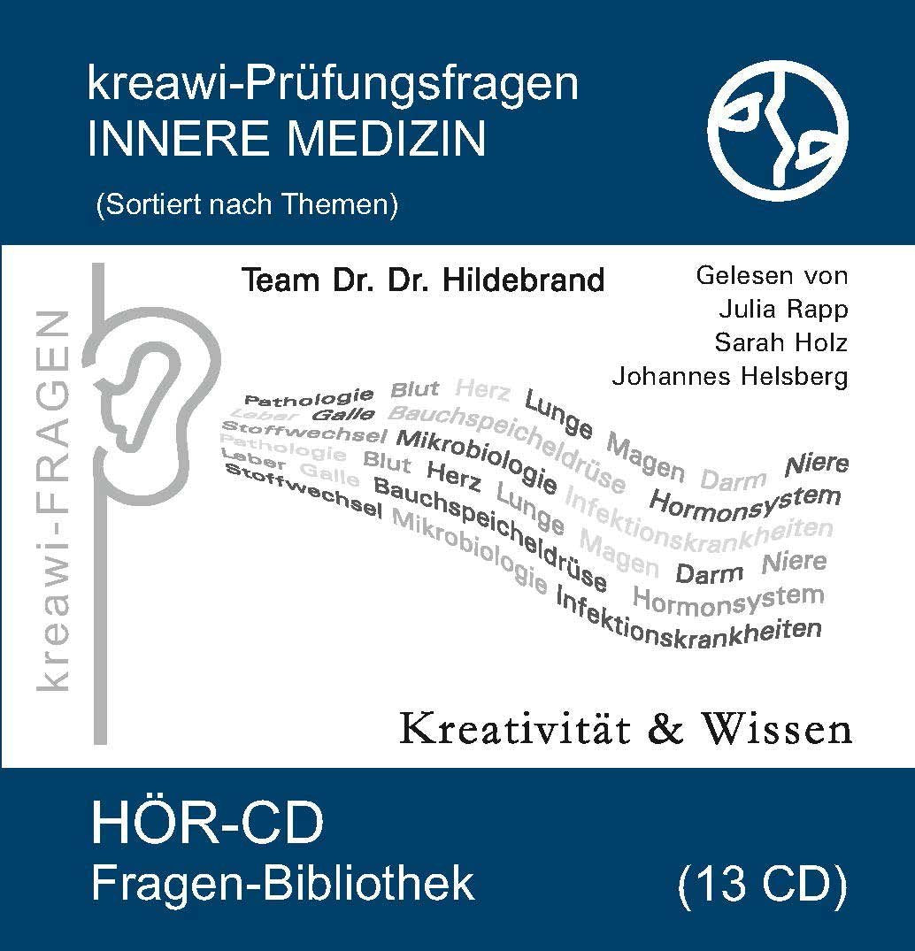 kreawi-Prüfungsfragen Innere Medizin: Hör-CD sortiert nach Themen Fragen Bibliothek ( 13 CD ) Medicine