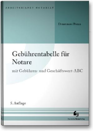 Gebührentabelle für Notare Law