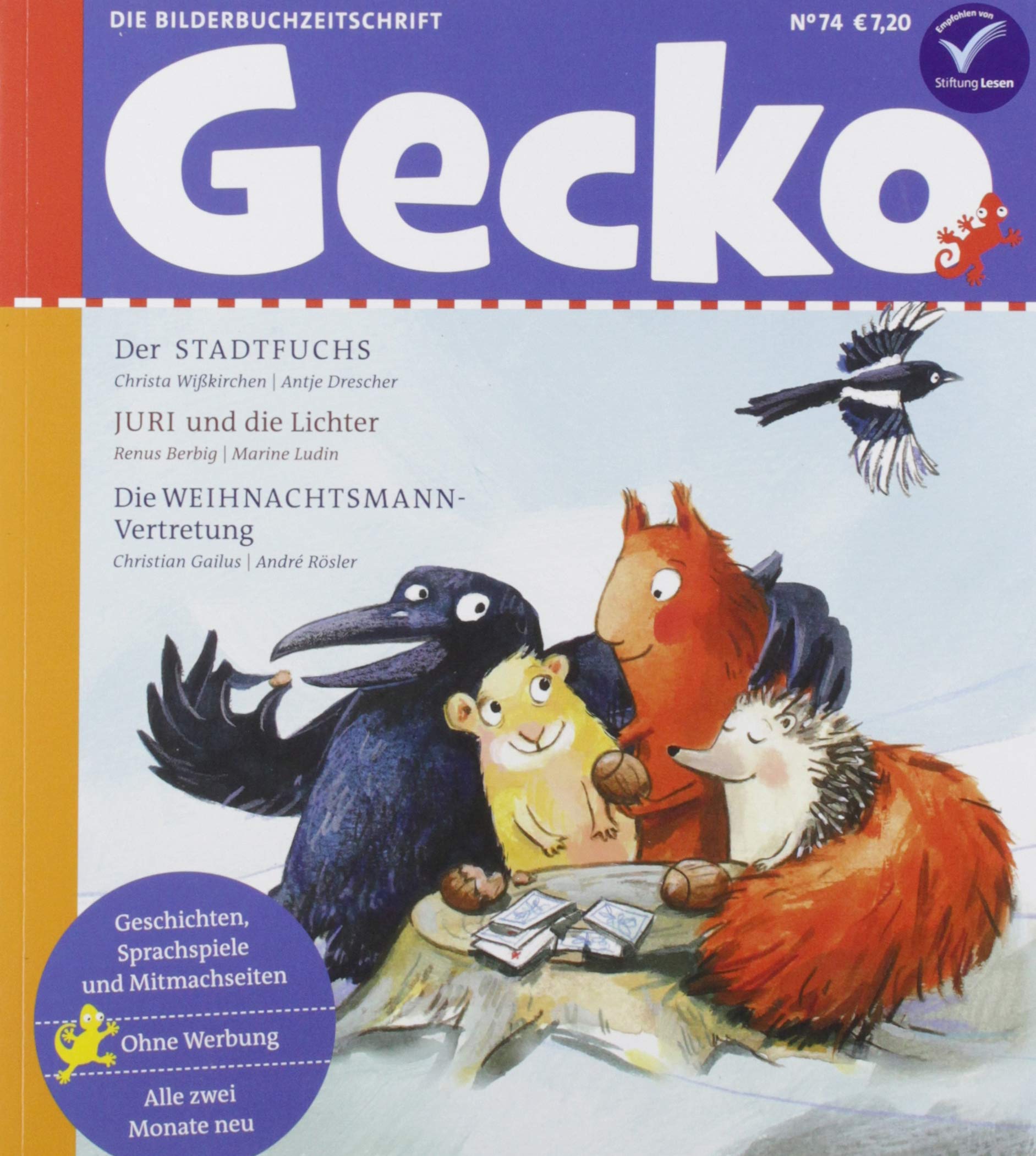 Gecko Kinderzeitschrift Band 74: Die Bilderbuchzeitschrift Tiptoi & Games
