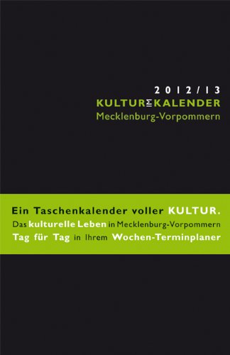 KULTURimKALENDER Mecklenburg-Vorpommern, Taschenkalender 2012/2013 Books