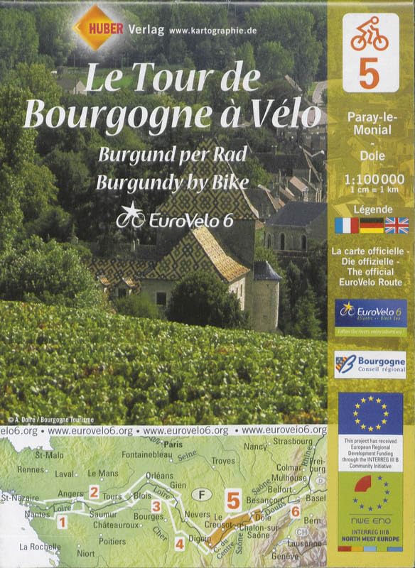 HUBER N°5 TOUR DE BOURGOGNE A VELO / 68606 (KAARTEN/CARTES MICHELIN) Leisure, Home & Garden