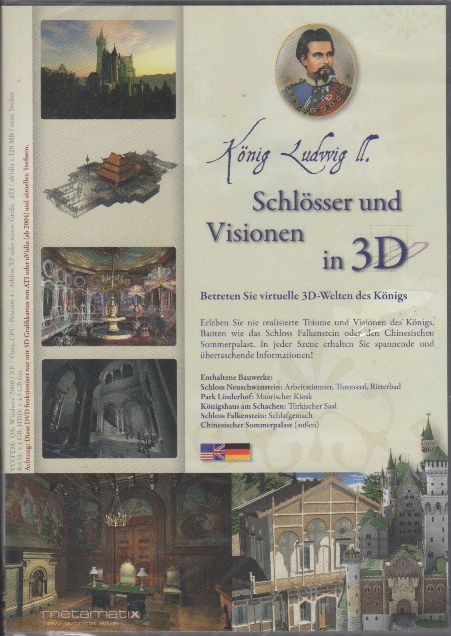 König Ludwig II. - Schlösser und Visionen in 3D /König Ludwig II. - Castles and Visions in 3D Leisure, Home & Garden