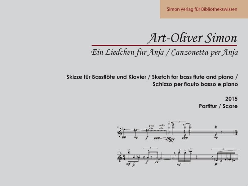 Ein Liedchen für Anja: Ein Stück für eine bezaubernde Flötistin Arts & Music