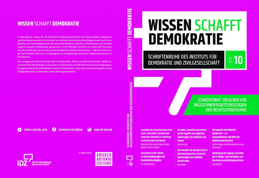 Wissen schafft Demokratie: Ursachen von Ungleichwertigkeitsideologien und Rechtsextremismus (Wissen schafft Demokratie: Schriftenreihe des Instituts für Demokratie und Zivilgesellschaft) Law