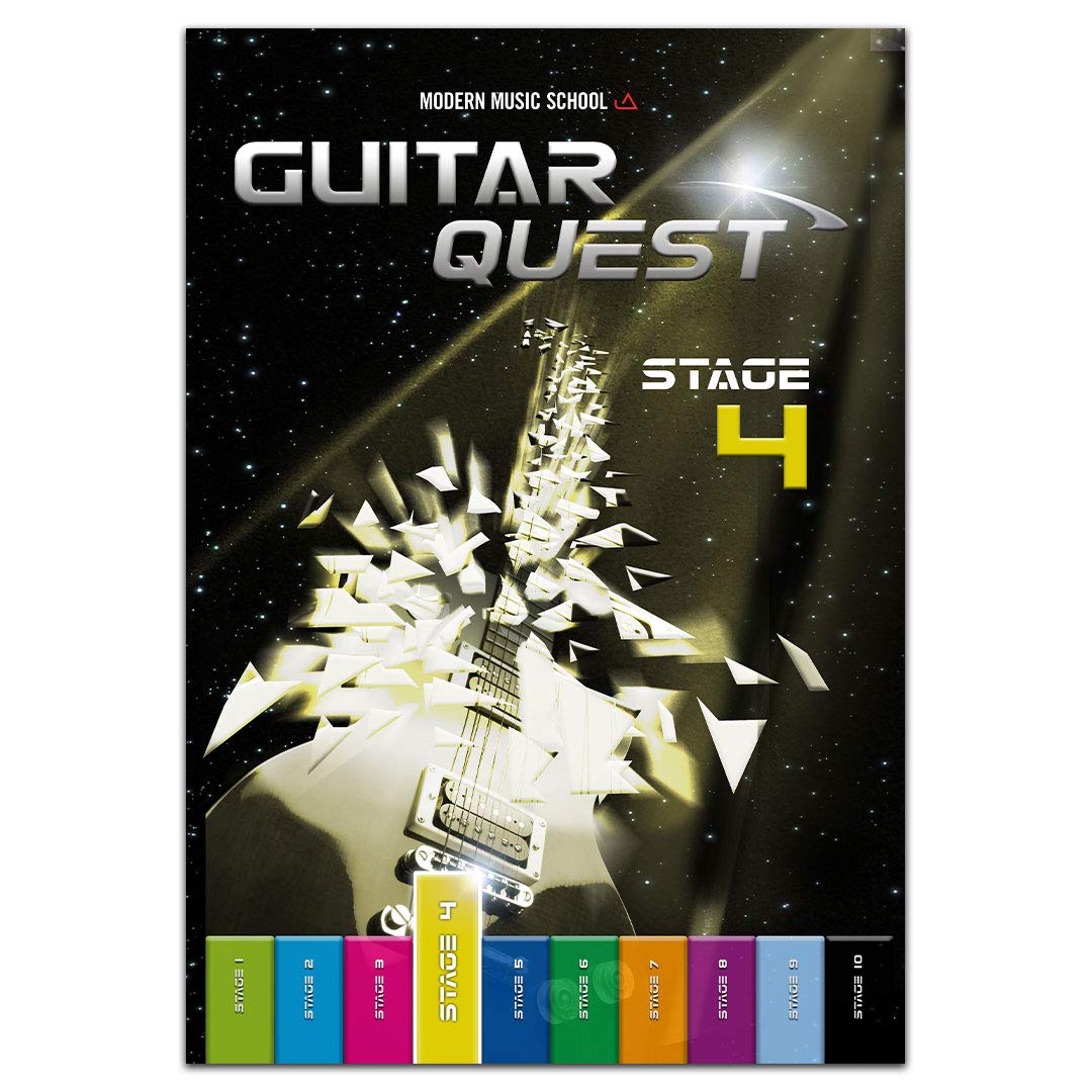 Guitar Quest Stage 4: Gitarrenschule für Fortgeschrittene. Spielend leicht Gitarre lernen. Gitarrenbuch mit Bonus-Material (DEU): Gitarrenschule ... Songbuch. Mit Bonus-Material (DEU) Arts & Music