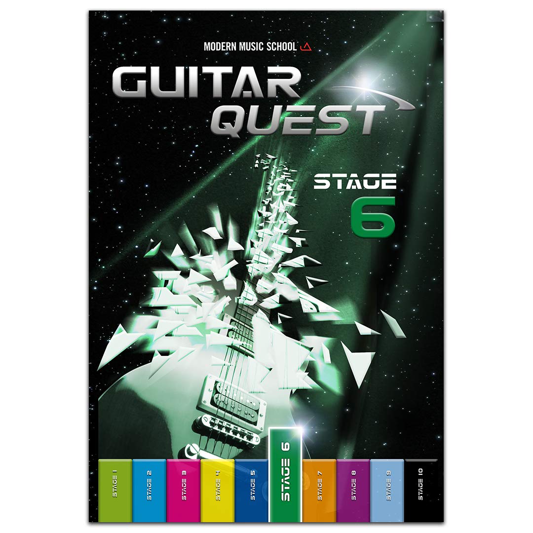 Guitar Quest Stage 6: Gitarrenschule für Fortgeschrittene - Spielend leicht Gitarre lernen dein Gitarrenbuch Songbuch mit Bonus-Material (DEU) Arts & Music