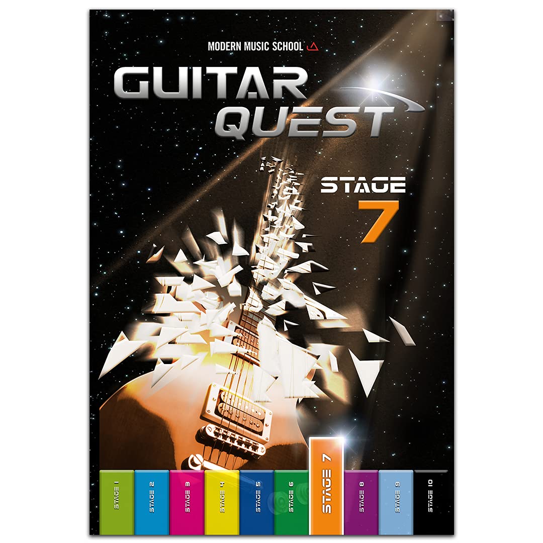 Guitar Quest Stage 7: Gitarrenschule Fortgeschrittene Gitarre lernen, Gitarrenbuch / Songbuch mit Bonus-Material (DEU) Arts & Music