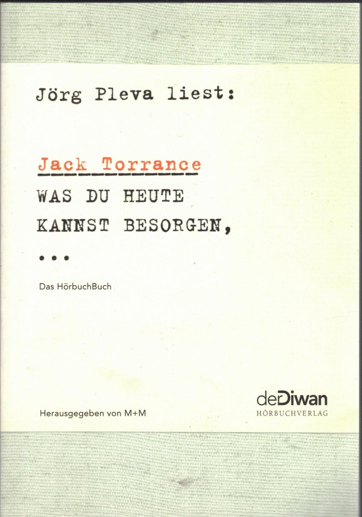 Was du heute kannst besorgen... Fiction