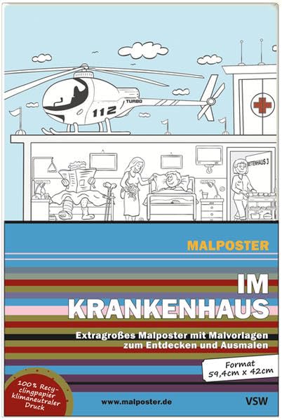 Product Image: Malposter: Im Krankenhaus