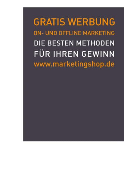 Gratis Werbung On- und Offline Marketing: Die besten Methoden für Ihren Gewinn Law