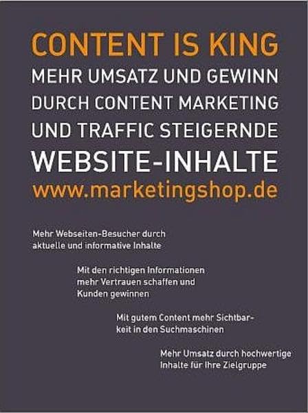 Content is King: Mehr Umsatz und Gewinn durch Content Marketing und Traffic steigernde Website-Inhalte: Mehr Kunden und mehr Umsatz durch ... Website-Inhalte. Hrsg.: Media Innovation GmbH Law