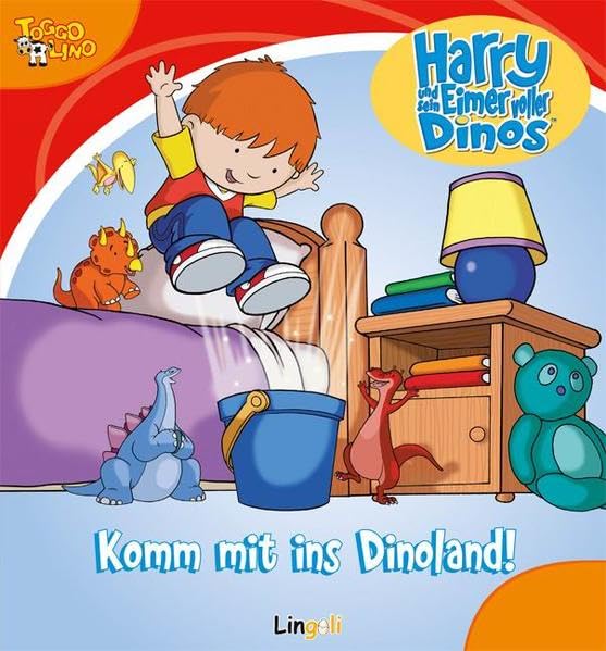Harry und sein Eimer voller Dinos - Komm mit ins Dinoland! (Lingoli) Children's books