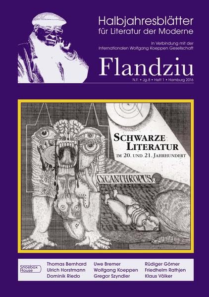 Flandziu: Halbjahresblätter für Literatur der Moderne. Schwarze Literatur im 20. u. 21. Jahrhundert (Neue Folge) Contemporary literature Books
