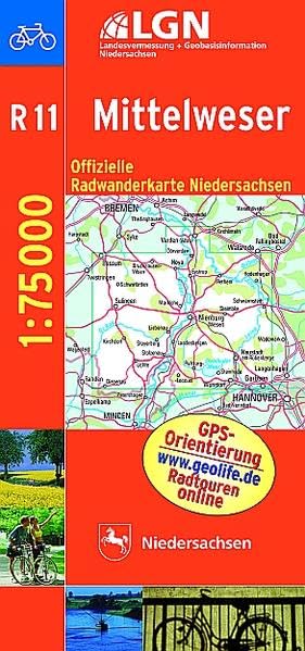 LGLN NDS 75 000 Rad Mittelweser Leisure, Home & Garden