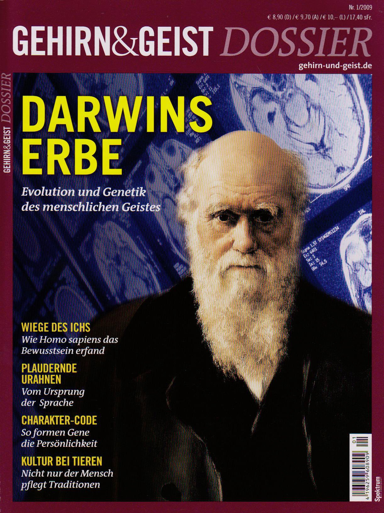 Darwins Erbe: Evolution und Genetik des menschlichen Geistes (Gehirn&Geist Dossier) Natural Sciences