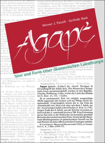Agape: Sinn und Form einer ökumenischen Laienliturgie Religion & Esotericism