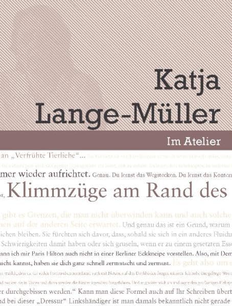 Im Atelier. Beiträge zur Poetik der Gegenwartsliteratur 07/08 / Klimmzüge am Rand des eigenen Horizonts book