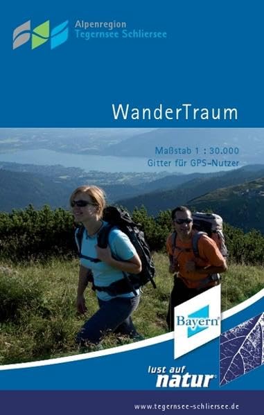 WanderTraum: Wanderkarte der südlichen Alpenregion Tegernsee Schliersee. 1:30000 Leisure, Home & Garden