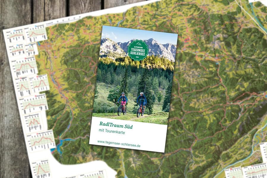 RadlTraum Süd: Mountainbiketouren rund um Tegernsee, Schliersee und Wendelstein Maps & Plans