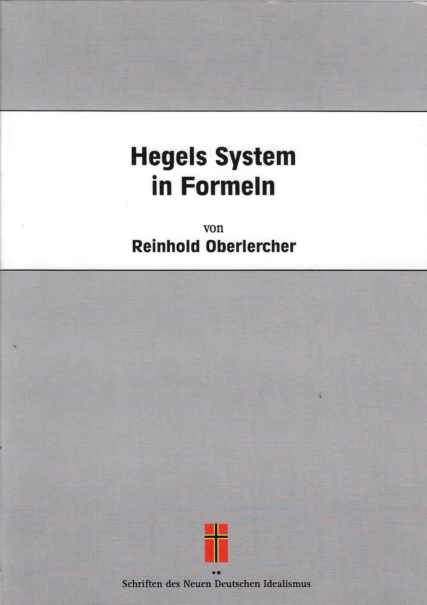 Hegels System in Formeln book