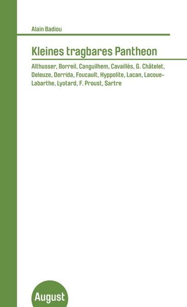 Kleines tragbares Pantheon: Althusser, Borreil, Canguilhem, Cavaillès, G. Châtelet, Deleuze, Derrida, Foucault, Hyppolite, Lacan, Lacoue-Labarthe, Lyotard, F. Proust, Sartre (Großes Format) Philosophy