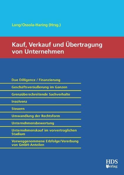 Kauf, Verkauf und Übertragung von Unternehmen Law