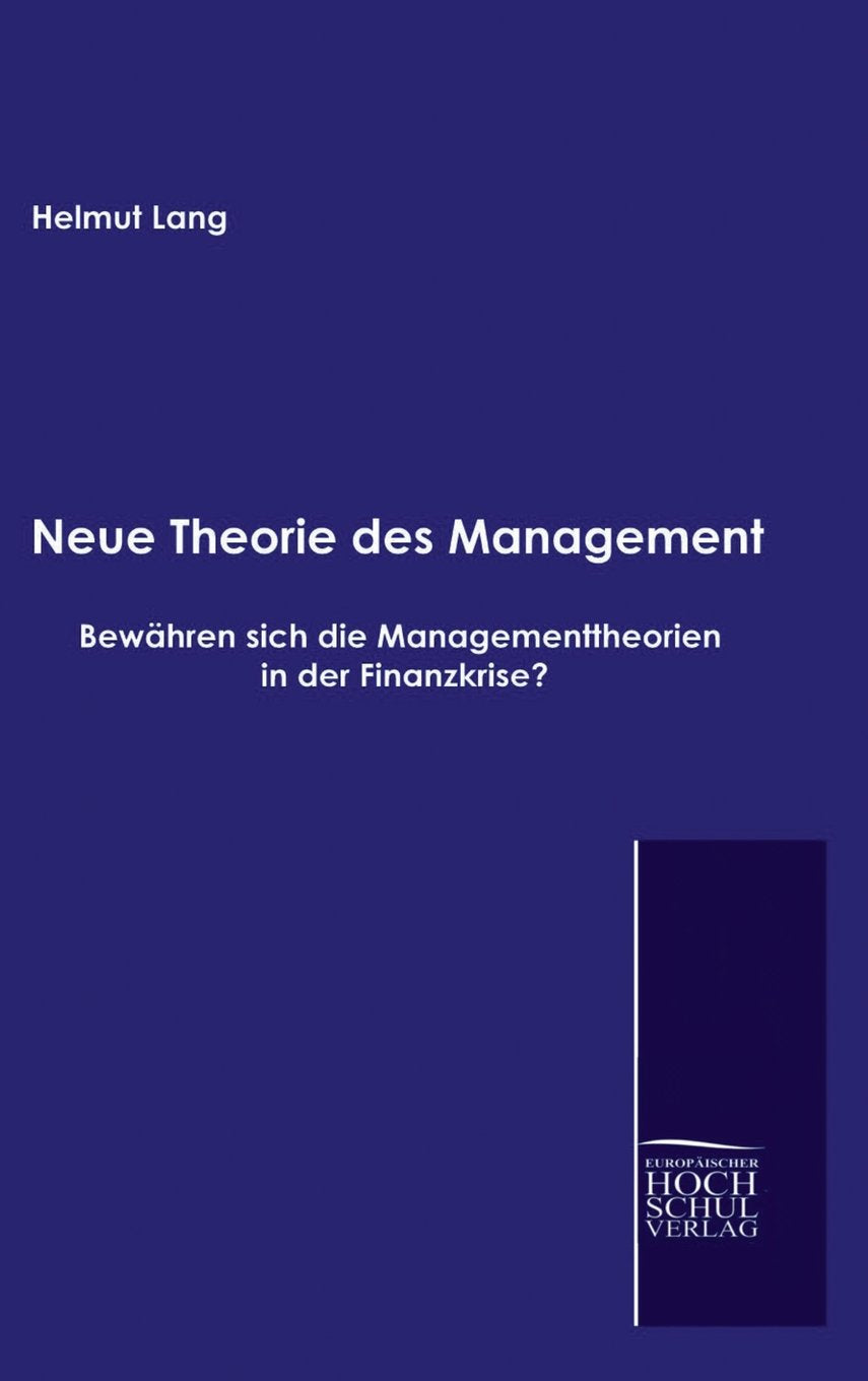 Product Image: Neue Theorie des Management