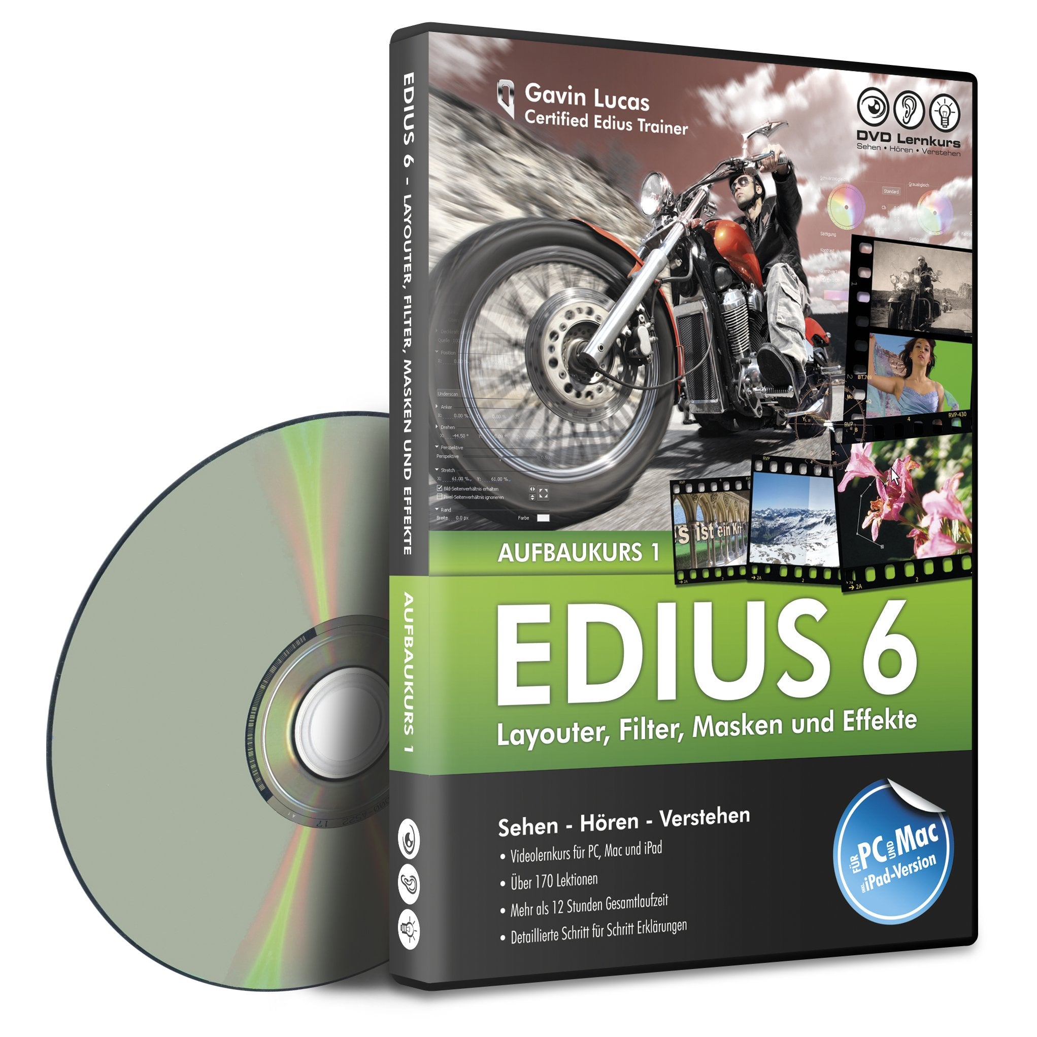 Edius 6 - Aufbaukurs Teil 1 für EDIUS und EDIUS Neo (PC+MAC) - Layouter, Filter, Masken und Effekte Web & Graphic Design
