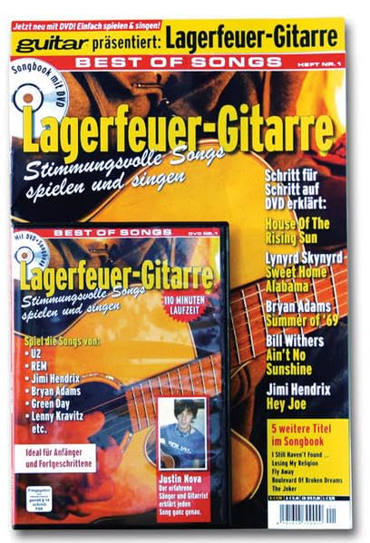 guitar: Lagerfeuer-Gitarre. Best of Songs. Mit DVD: Stimmungsvolle Songs spielen und singen. Spiel die Songs von U2, REM, Jimi Hendrix, Bryan Adams, Green Day, Lenny Kravitz etc Arts & Music