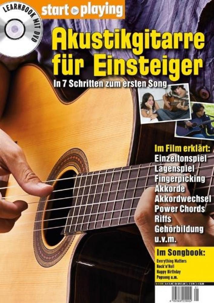Akustikgitarre für Einsteiger, Heft + DVD Sheet Music
