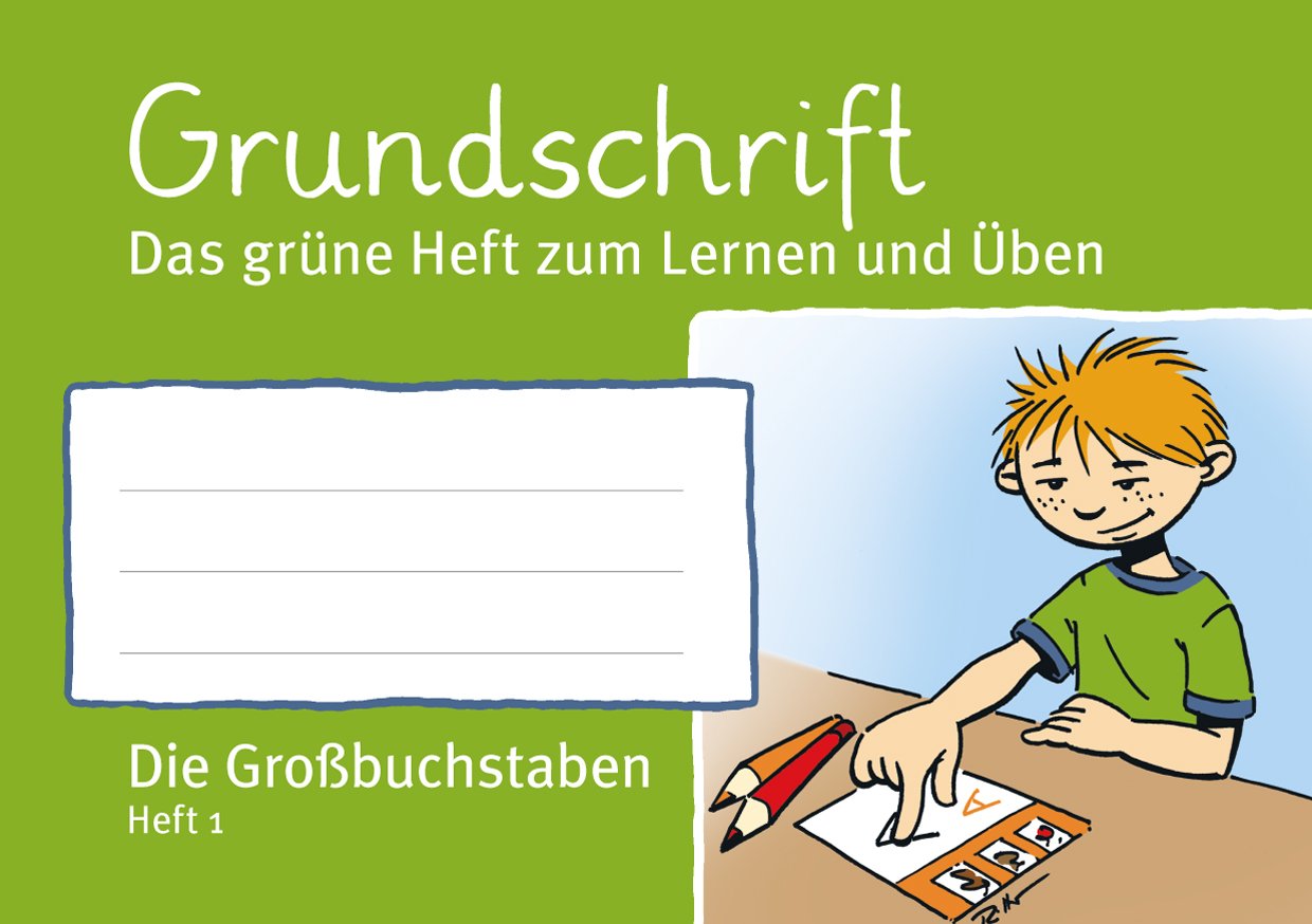 Kleeblattheft 1 Grundschrift: Das grüne Heft zum Lernen und Üben - Die Großbuchstaben Study Guides