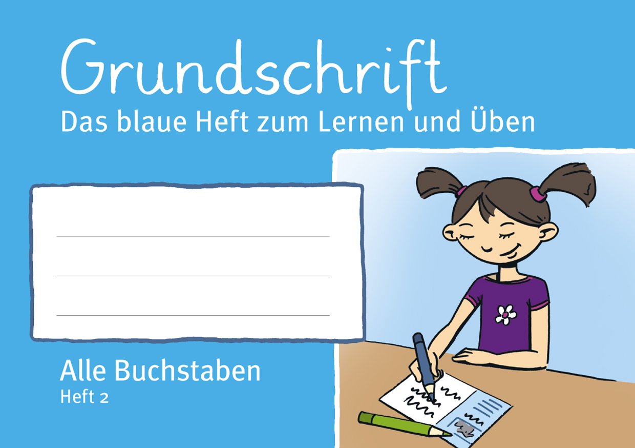 Kleeblattheft 2 Grundschrift: Das blaue Heft zum Lernen und Üben - Alle Buchstaben Learning & Reference