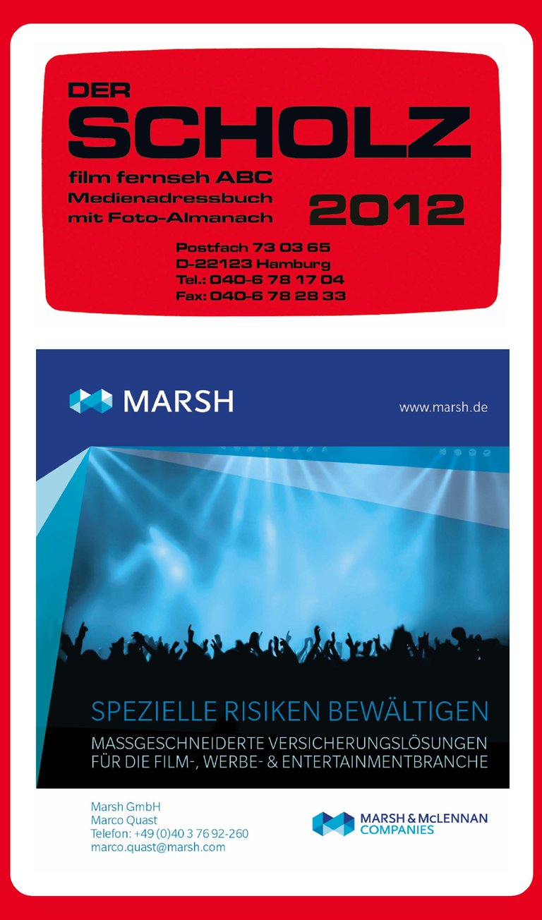 DER SCHOLZ - scholz film fernseh ABC 2012 book