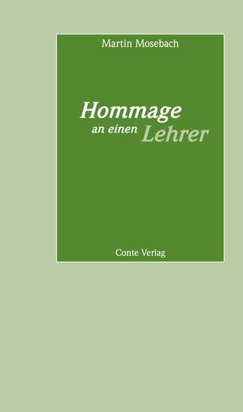 Hommage an einen Lehrer (Reden an die Abiturienten) Essays & Short Stories