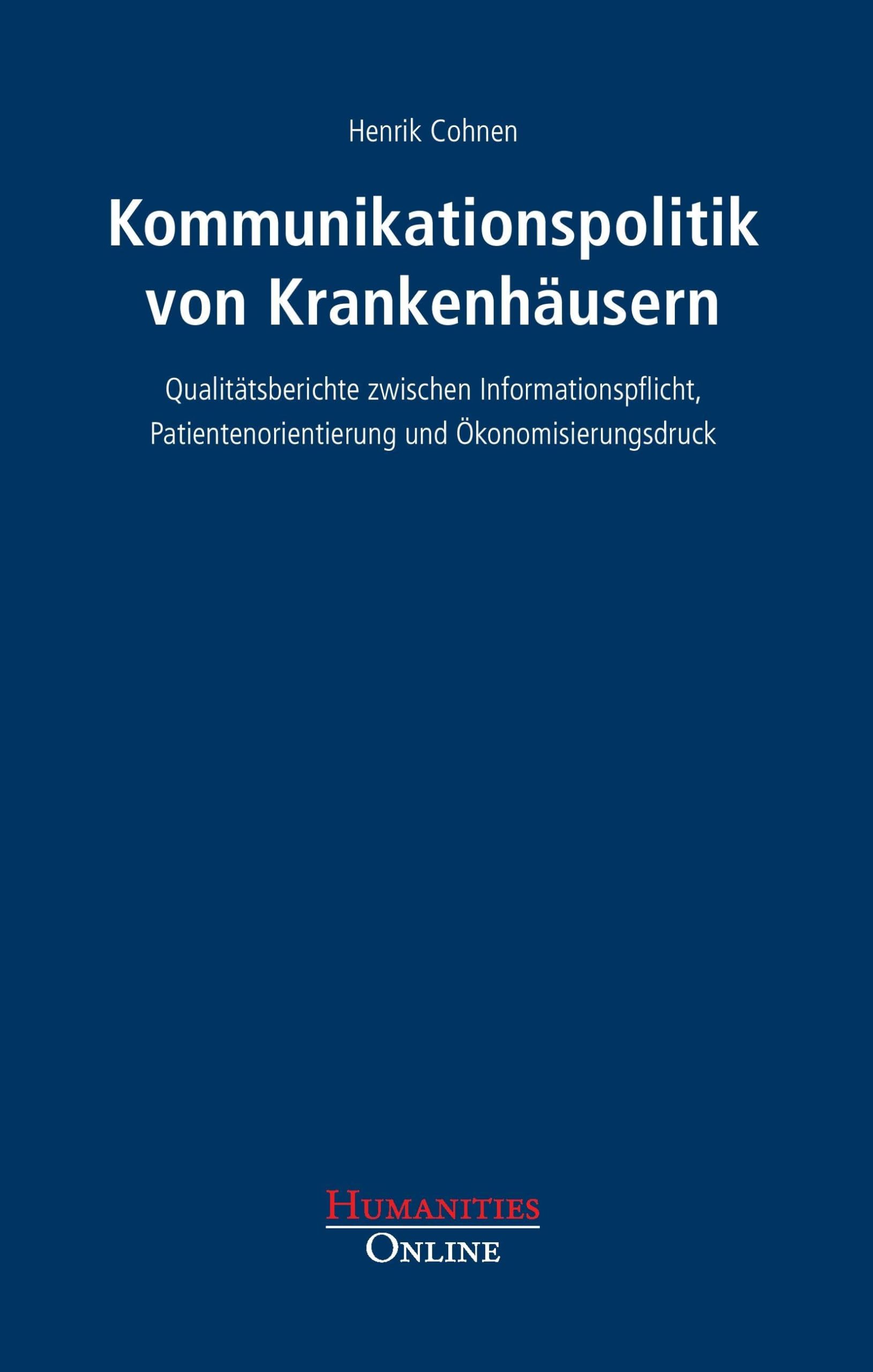 Kommunikationspolitik von Krankenhäusern Non-fiction books