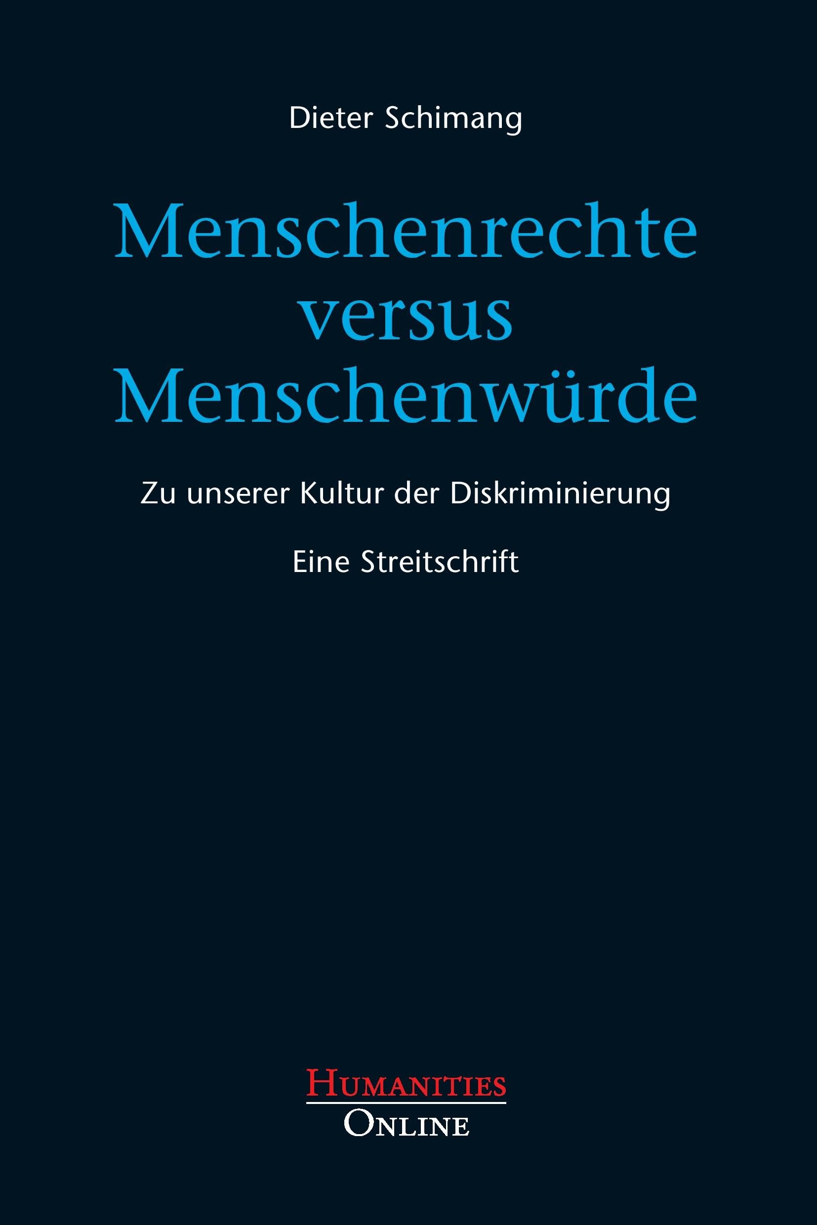 Menschenrechte versus Menschenwürde book